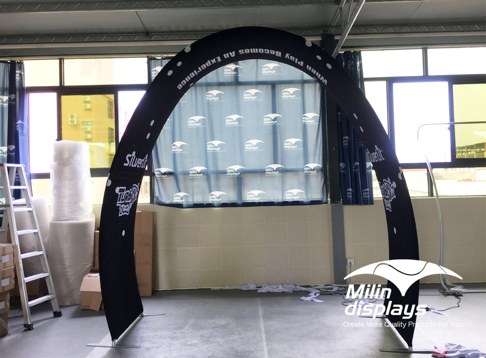 arch fabric backdrop, Arch Tension Fabric Displays，Arch Room， Trade Show Display， trade show conference booth，Backdrops backdrop stand， Exhibition booth.