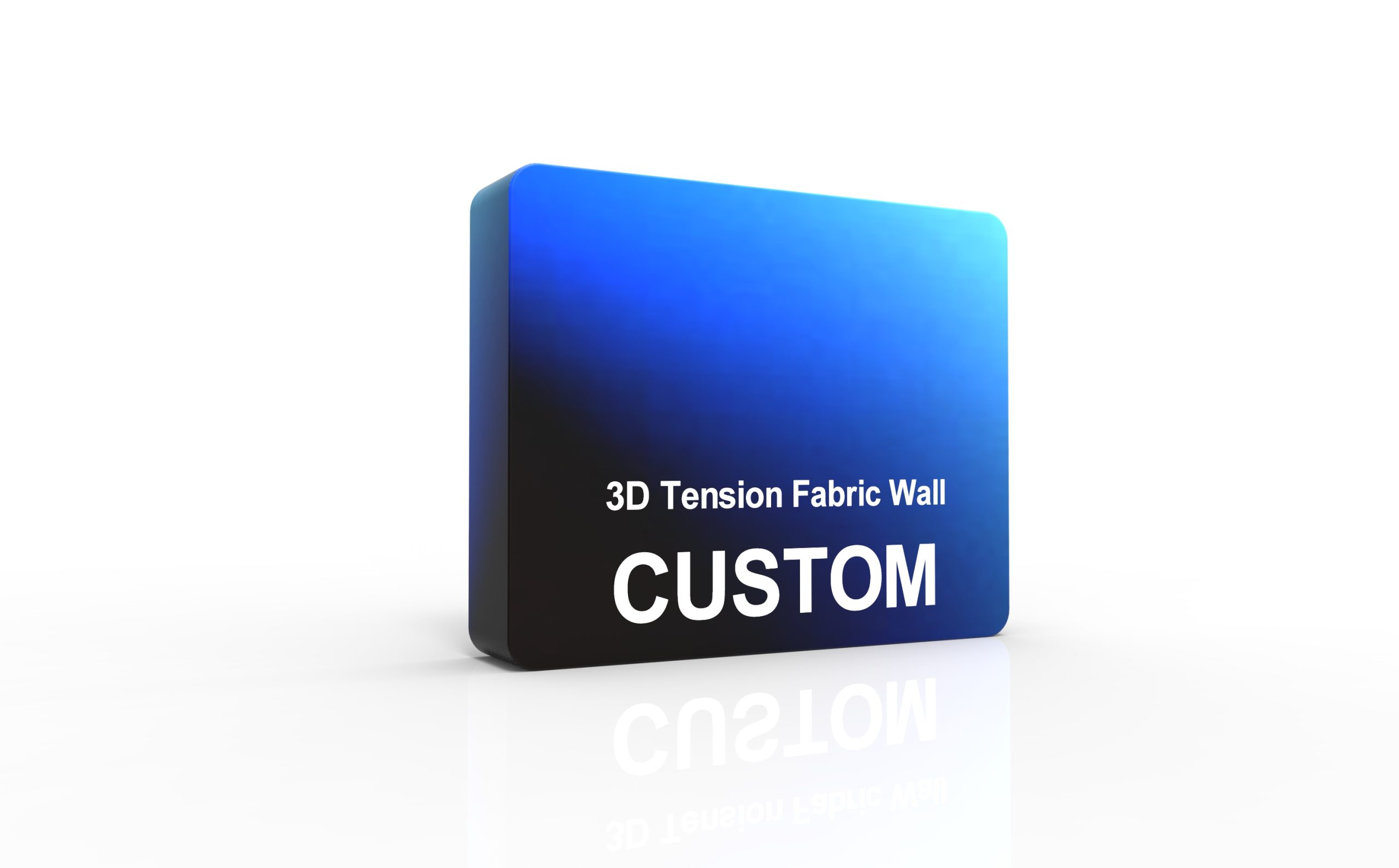 3D Tension Fabric Wall alternate view 2 for form and artwork review