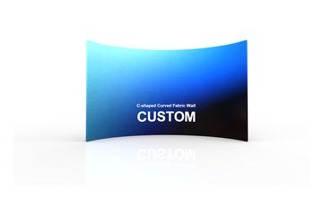 C-Shaped Curved Fabric Wall alternate view 2 for form and artwork review