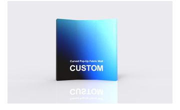 Curved Pop-Up Fabric Wall alternate view 1 for form and artwork review