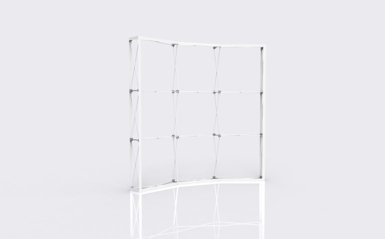 Curved Pop-Up Fabric Wall