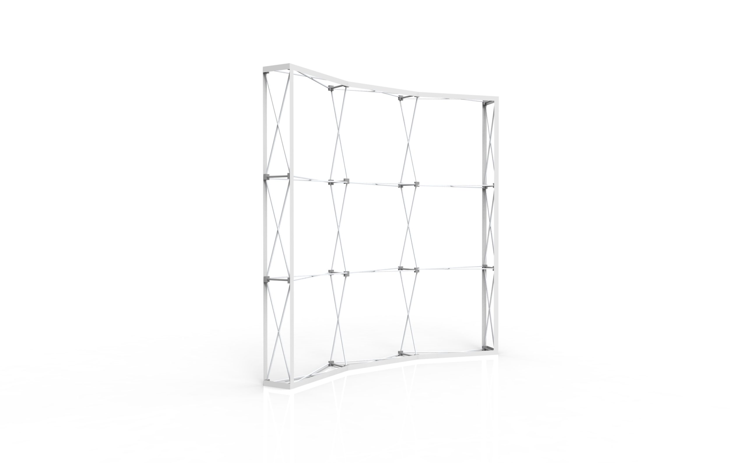 Curved Pop-Up Fabric Wall alternate view 2 for form and artwork review