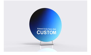 Extend Circle Fabric Wall frame or inspection view
