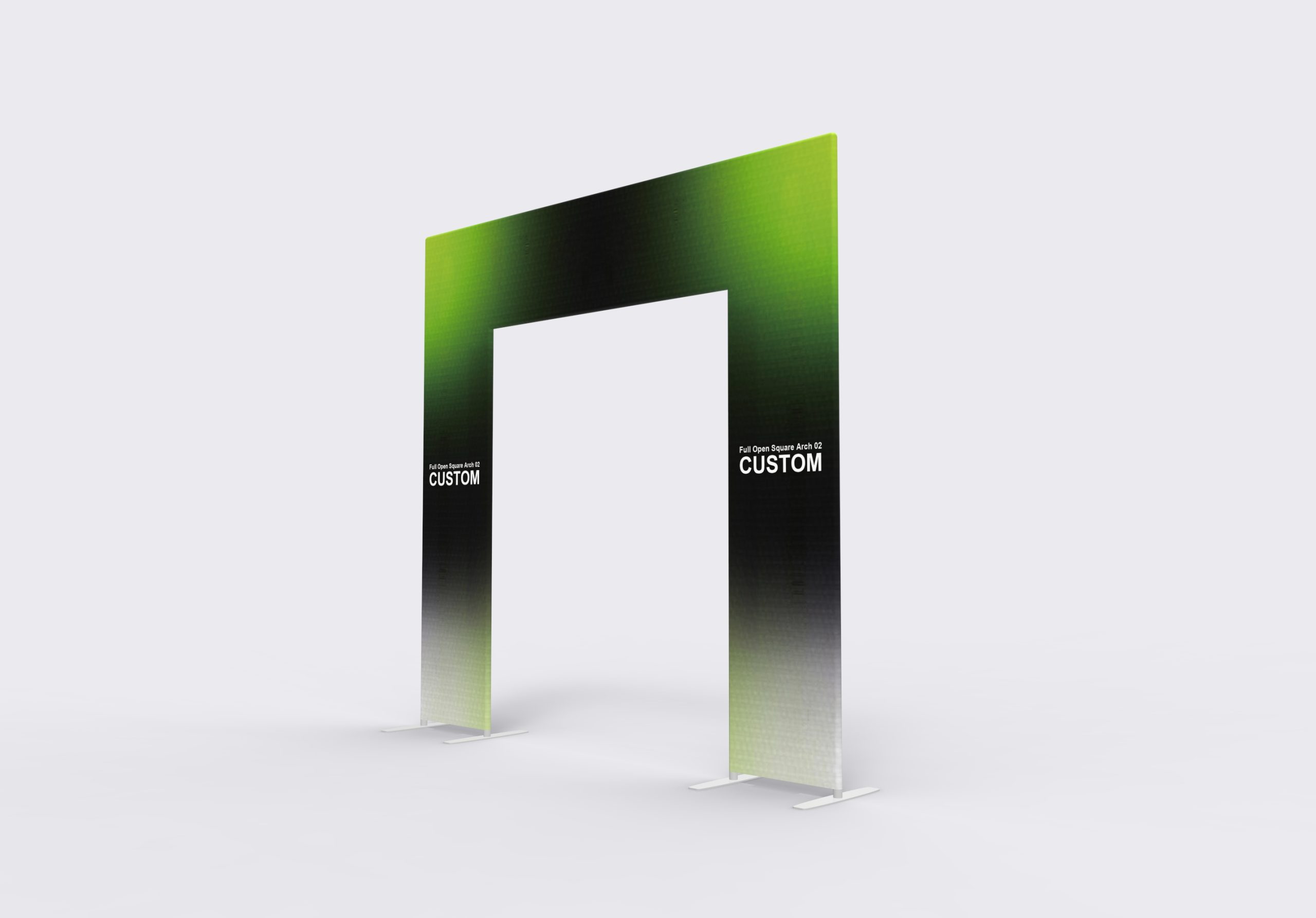 Full Open Square Arch 02 structure view for artwork planning
