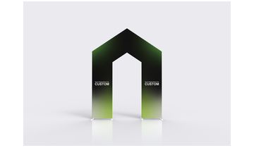 House Shaped Fabric Arch alternate view 3 for form and artwork review