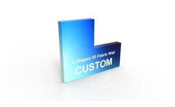 L-Shaped 3D Fabric Wall alternate view 1 for form and artwork review
