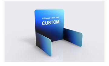 L-Shaped Fabric Wall frame or inspection view