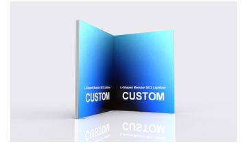 L-Shaped Modular SEG Lightbox frame or inspection view