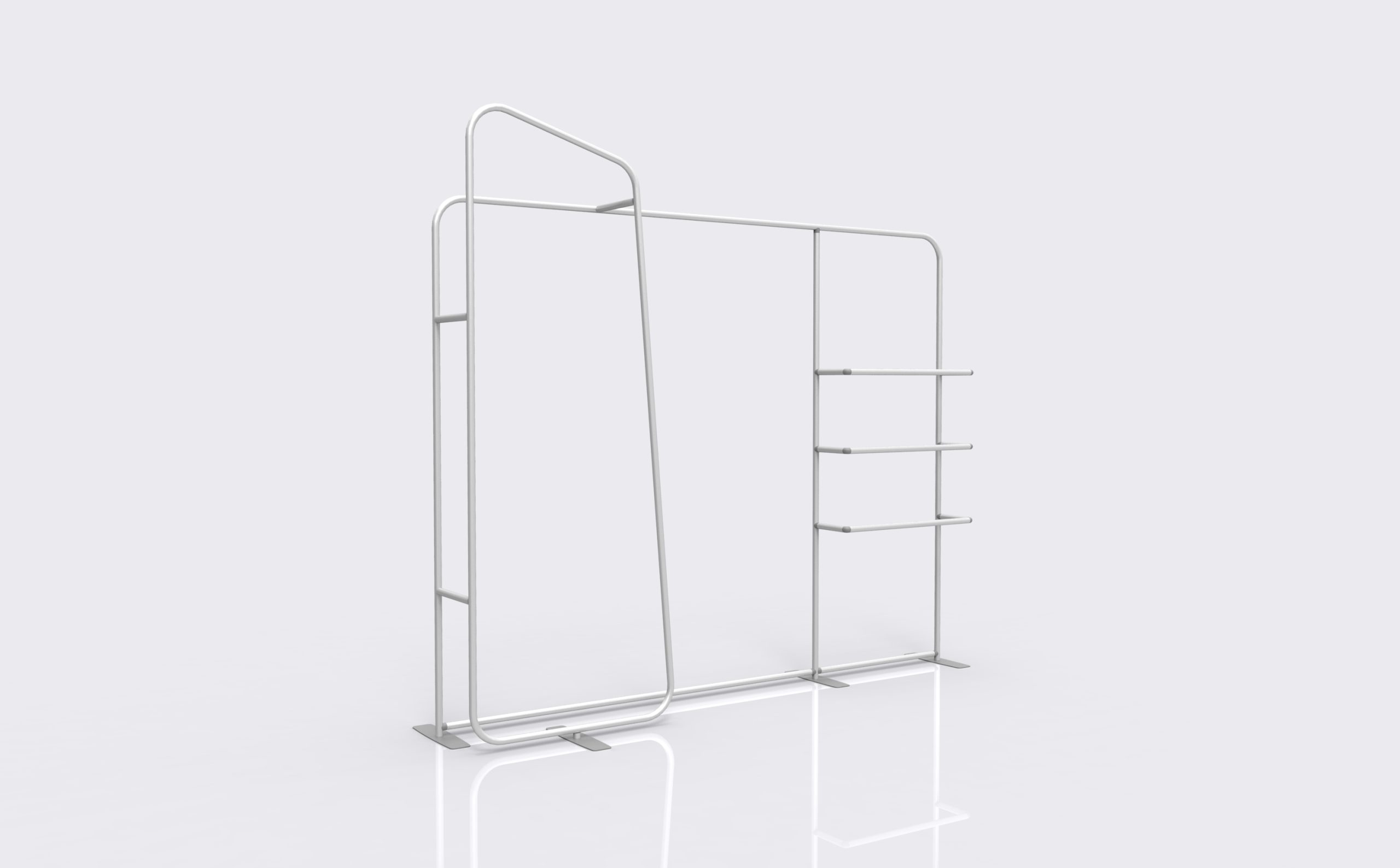 Modular Tension Fabric Display 01 product view showing the modular arrangement