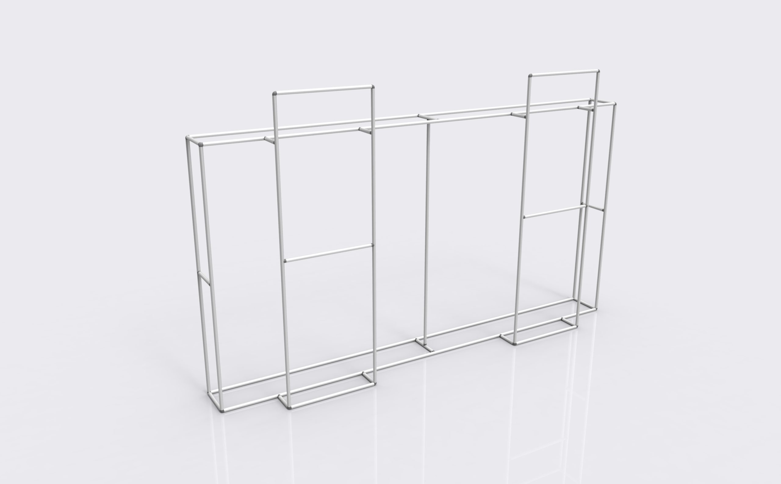 Modular Tension Fabric Display 05 structure view for artwork planning