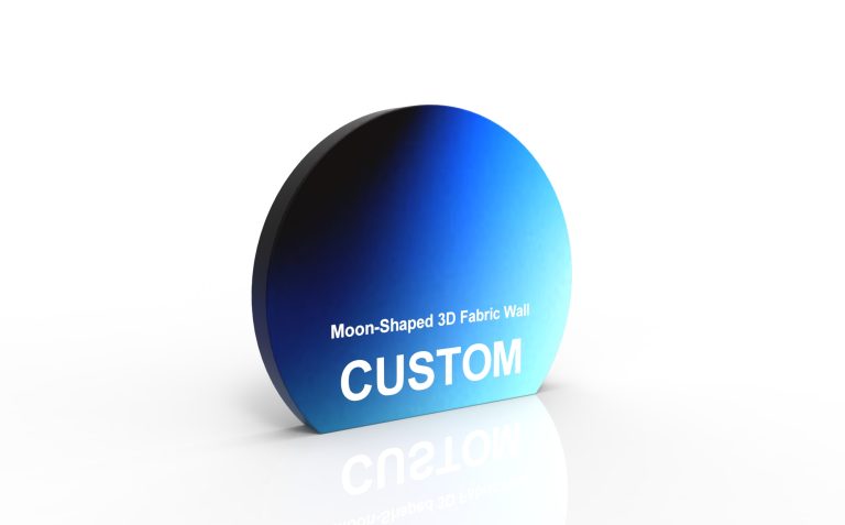 Moon-Shaped 3D Fabric Wall