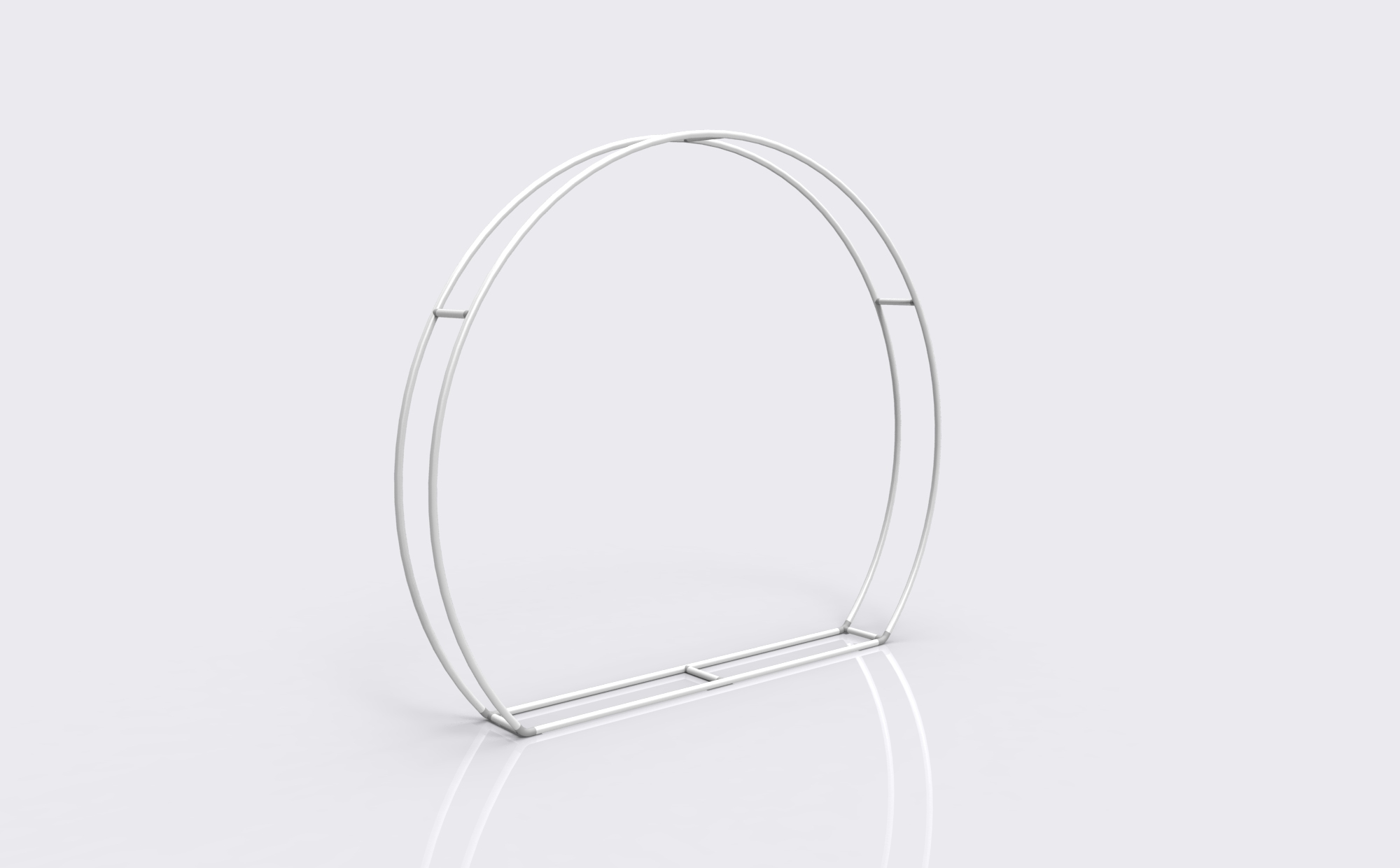 Moon-Shaped 3D Fabric Wall product view showing the crescent profile