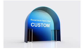 Round Arch Fabric Wall