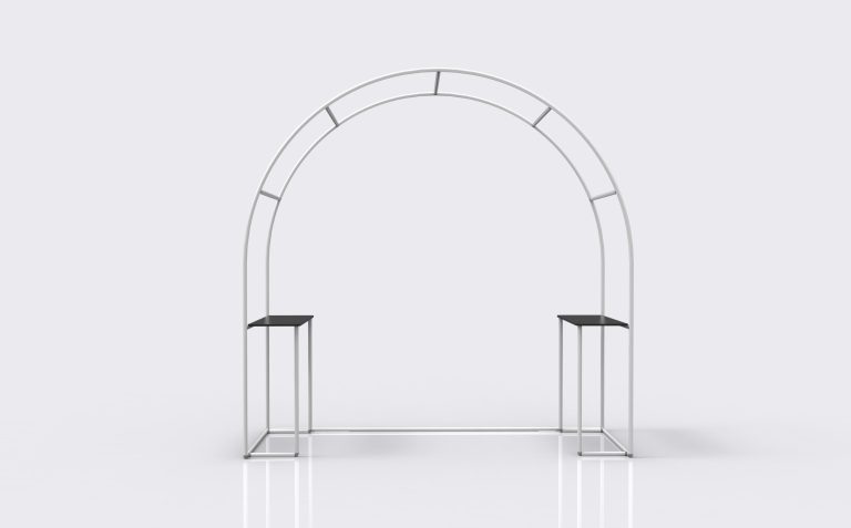 Round Arch Fabric Wall
