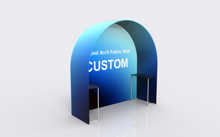 Round Arch Fabric Wall