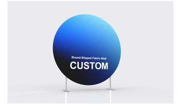 Round-Shaped Fabric Wall