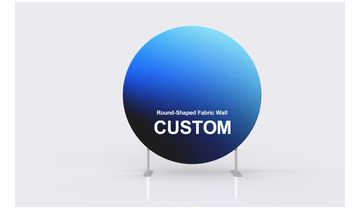 Round-Shaped Fabric Wall alternate view 1 for form and artwork review