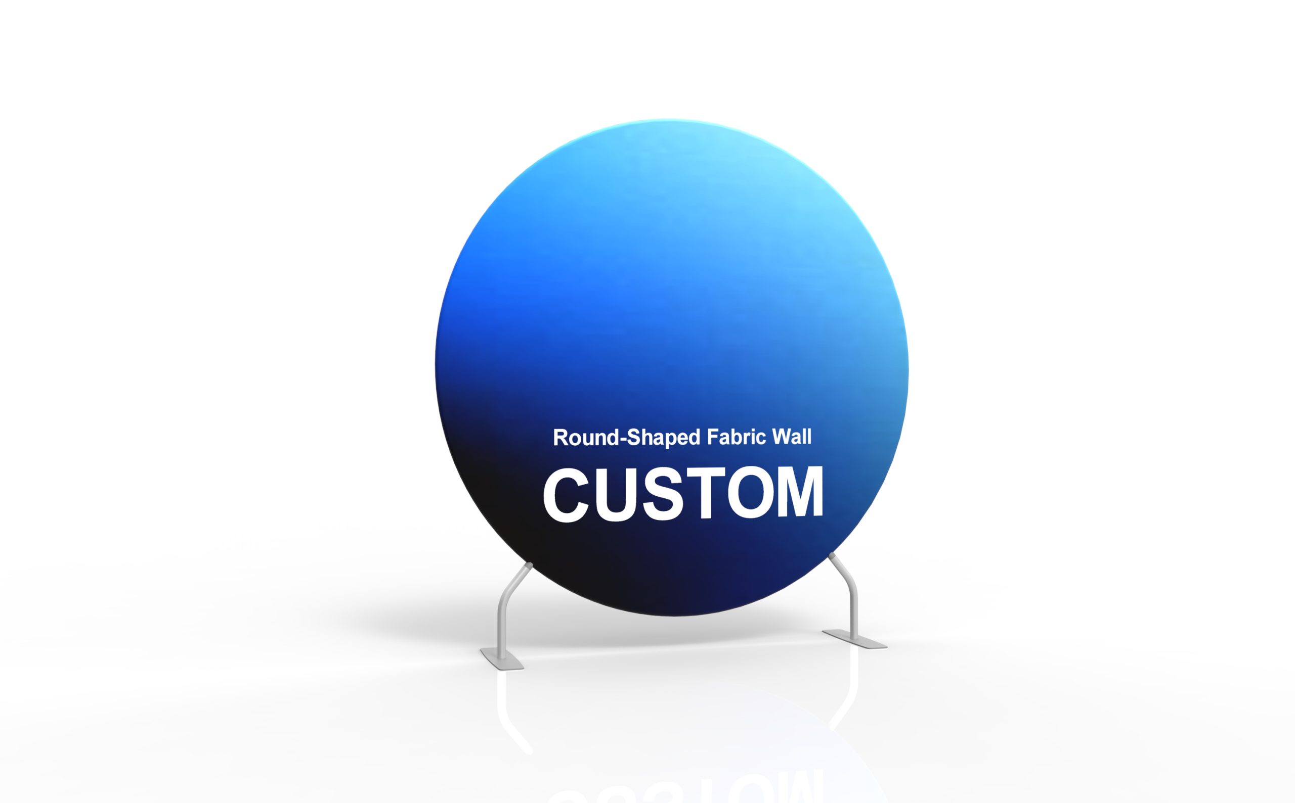 Round-Shaped Fabric Wall frame or inspection view