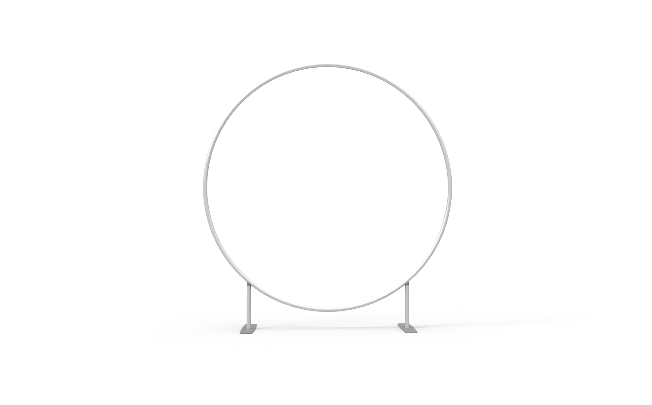 Round-Shaped Fabric Wall product view showing the circular form
