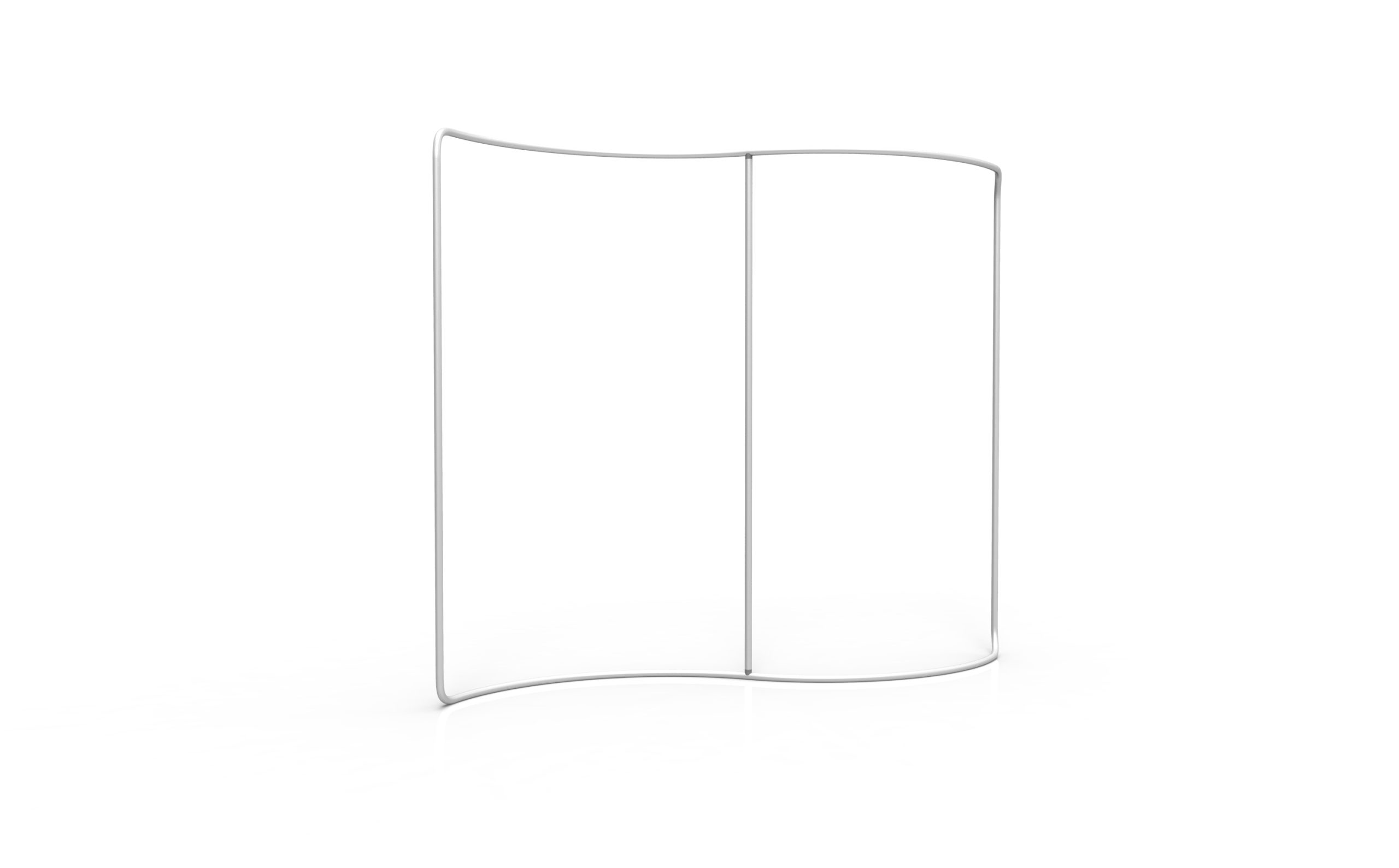 S-Shaped Curved Fabric Wall 01 alternate view 2 for form and artwork review