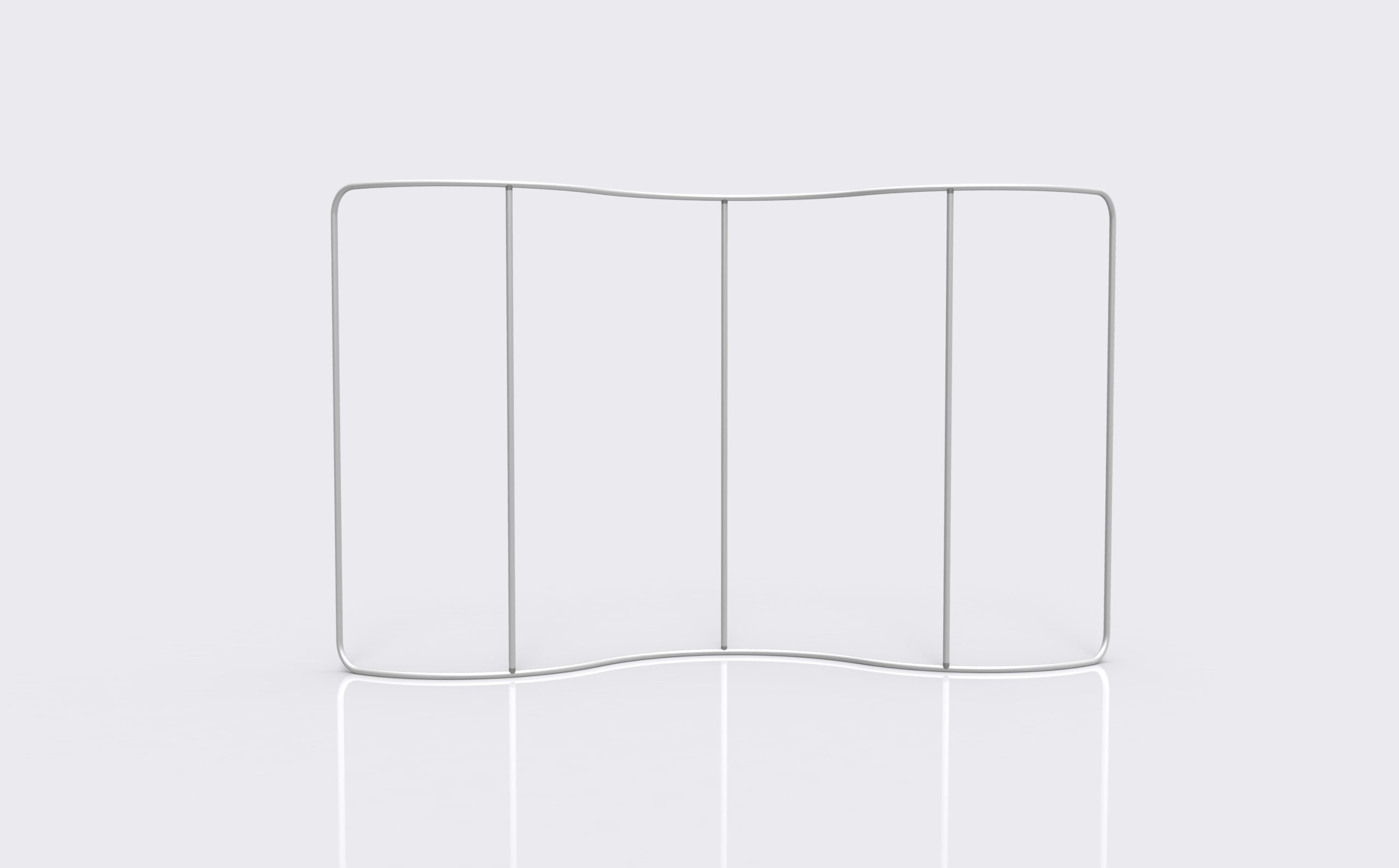 S-Shaped Curved Fabric Wall 02 alternate view 2 for form and artwork review