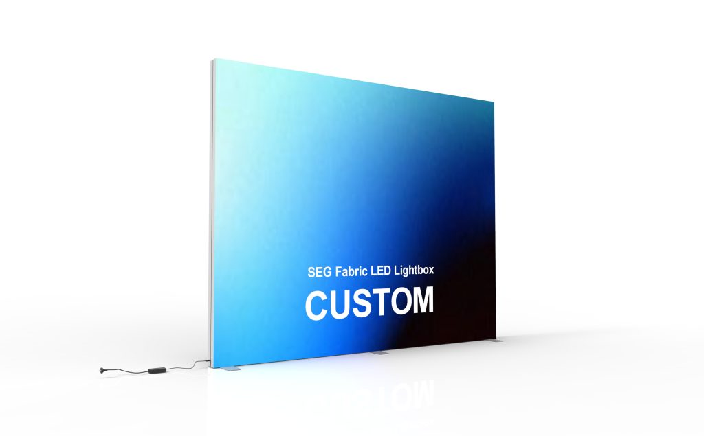 SEG fabric LED lightbox display with illuminated graphic