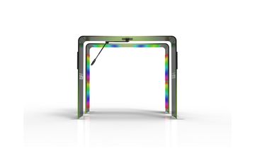 Square-Shaped Fabric Arch 01 structure view for artwork planning
