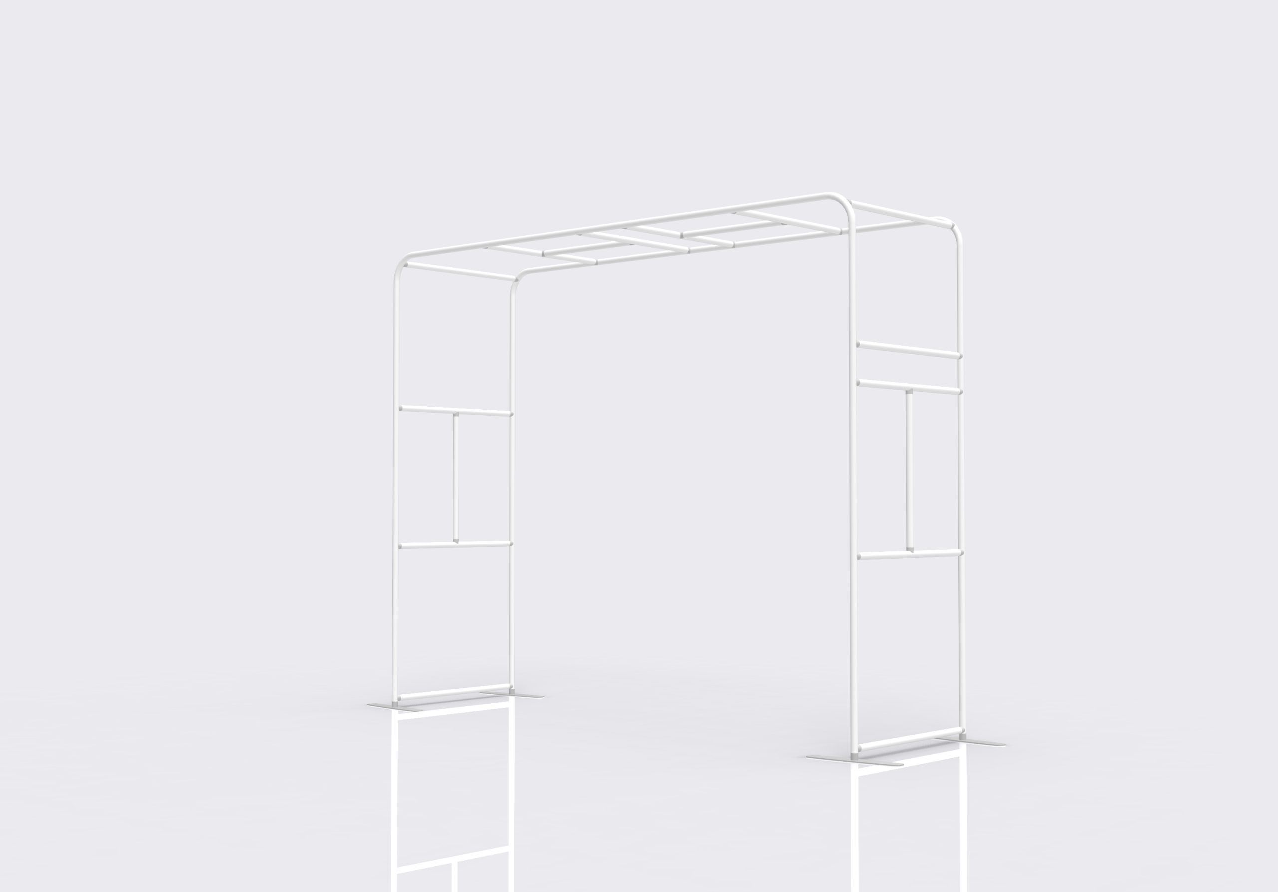 Square-Shaped Fabric Arch 01 product view showing the orthogonal form