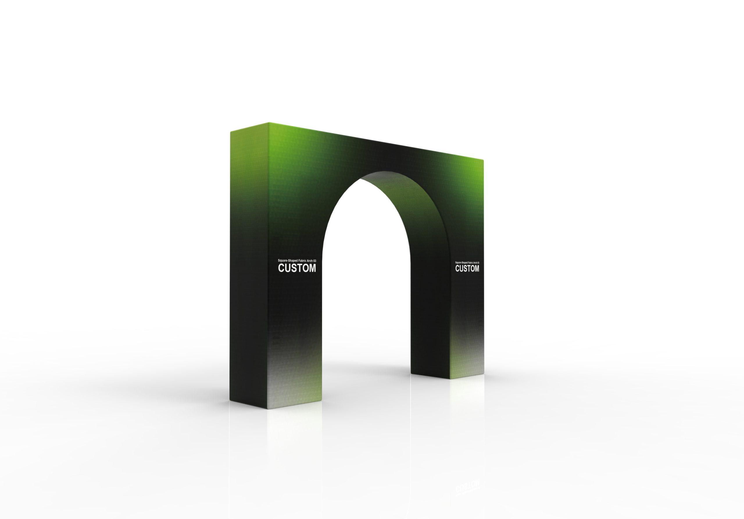Square-Shaped Fabric Arch 03 frame or inspection view