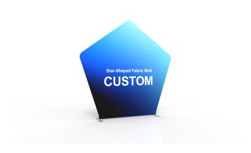 Star-Shaped Fabric Wall frame or inspection view