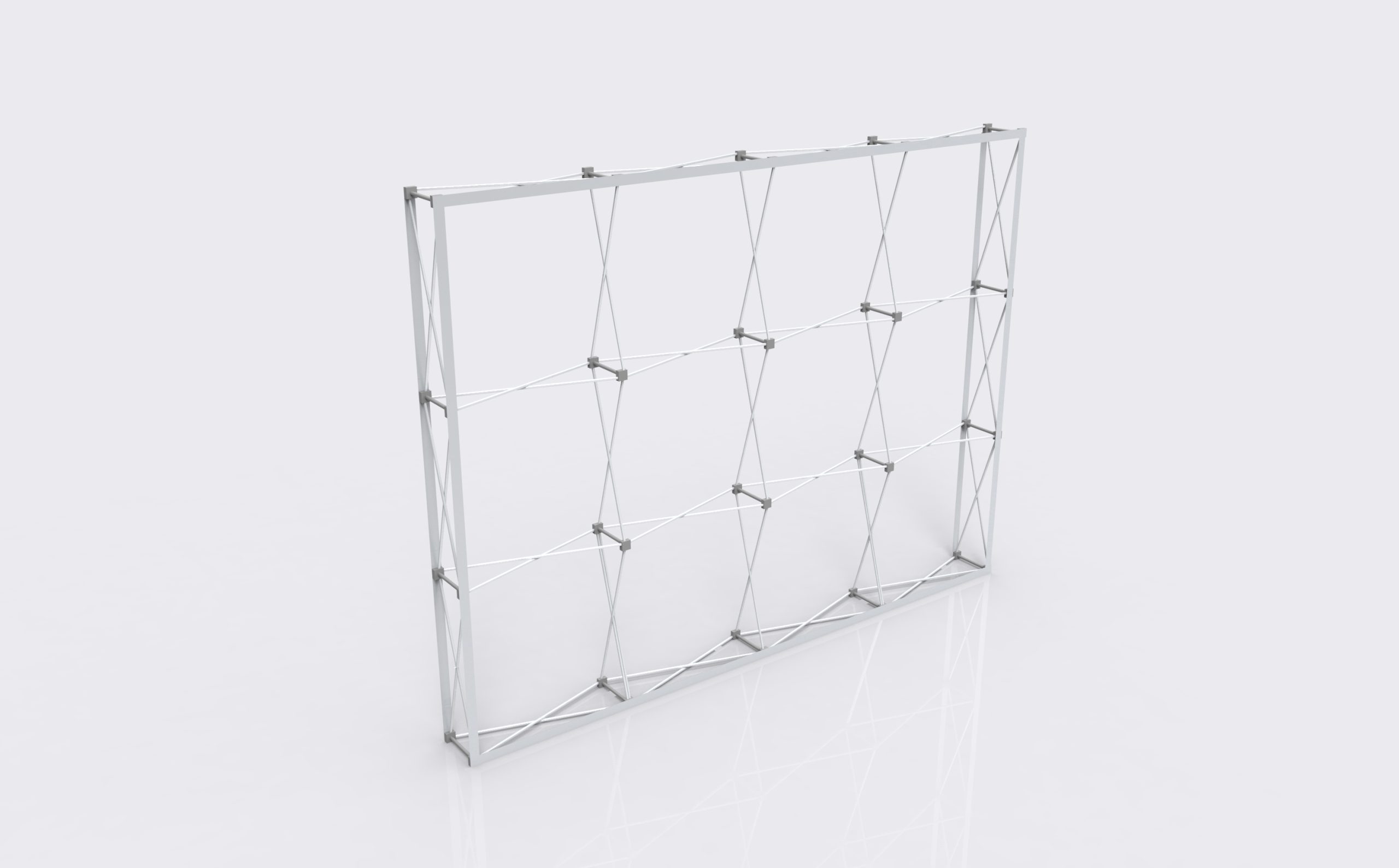 Straight Pop-Up Fabric Wall product view showing the straight face