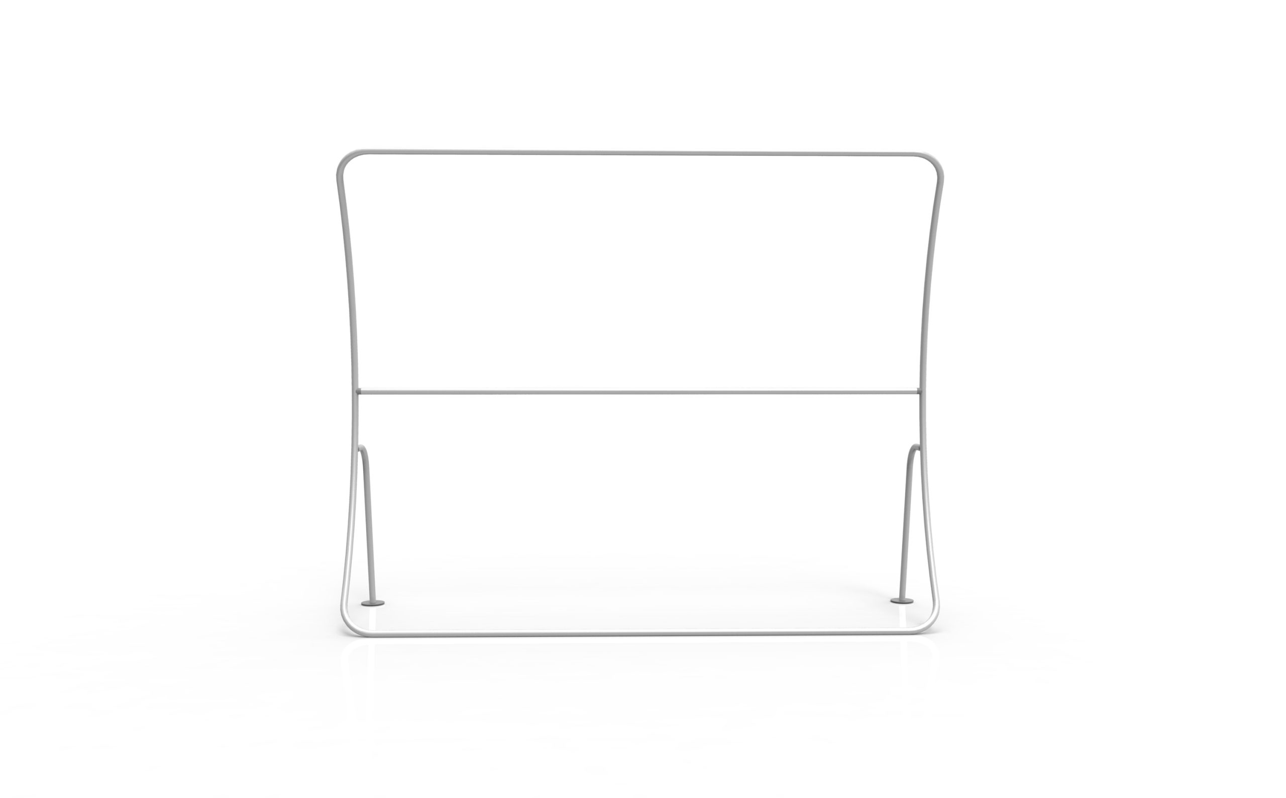 U-Shaped Curved Fabric Wall product view showing the u-shaped footprint