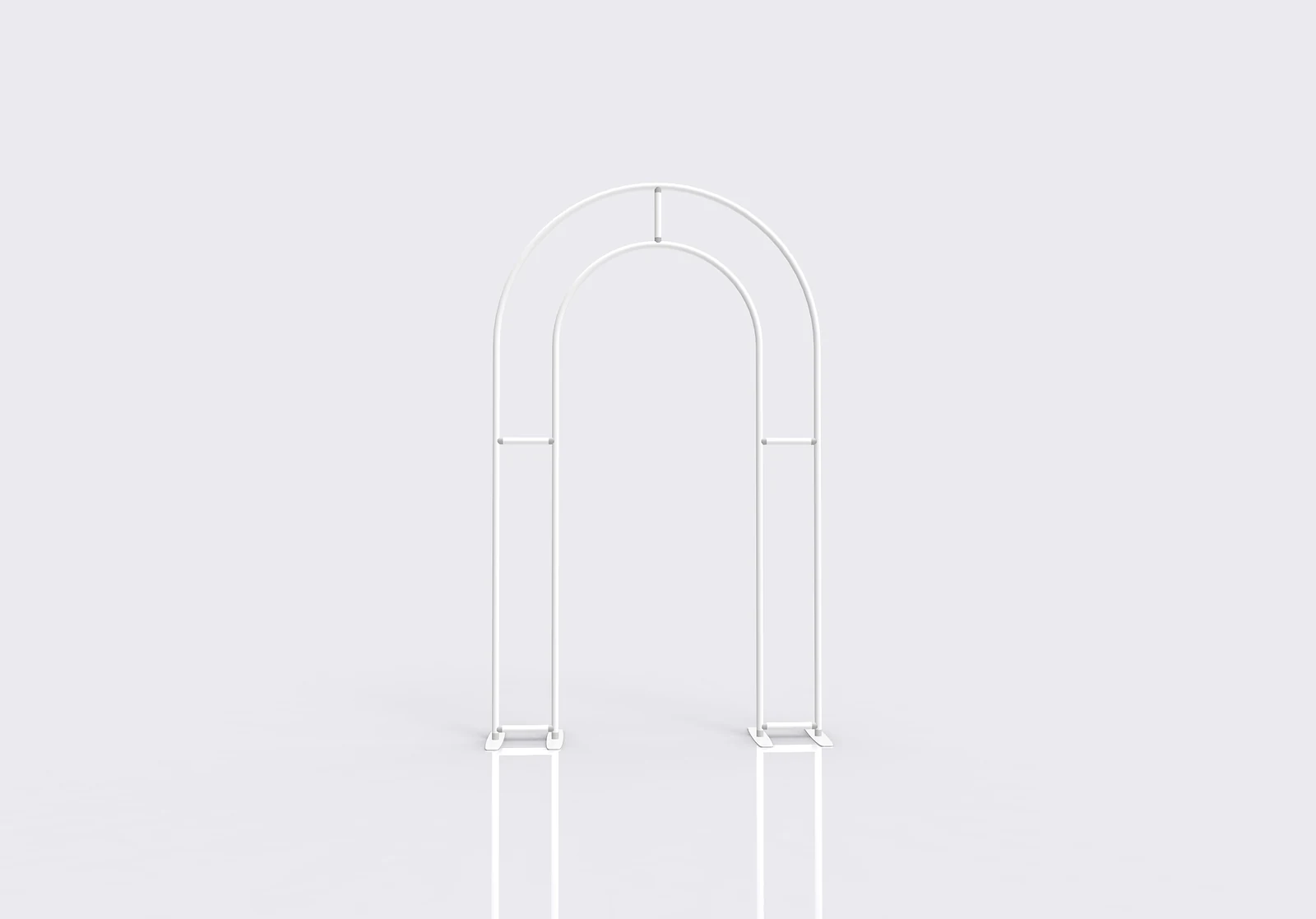 2D Hollow Tension Fabric Arch frame or inspection view