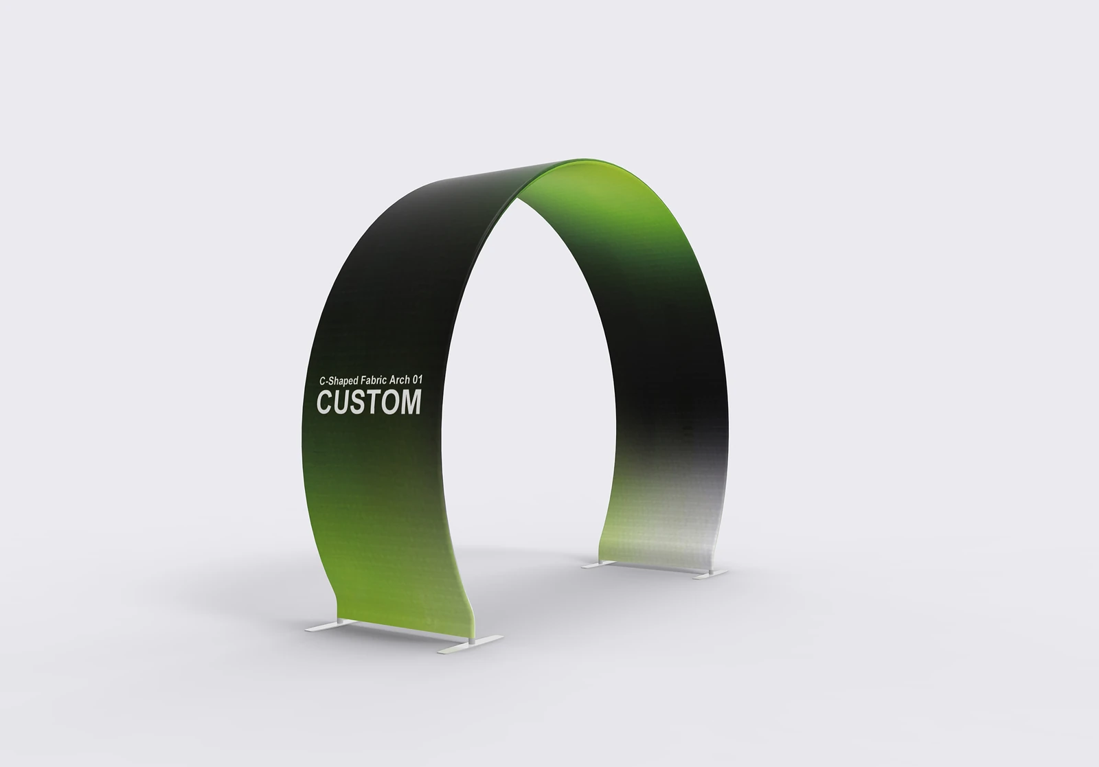 C-Shaped Fabric Arch 01 frame or inspection view