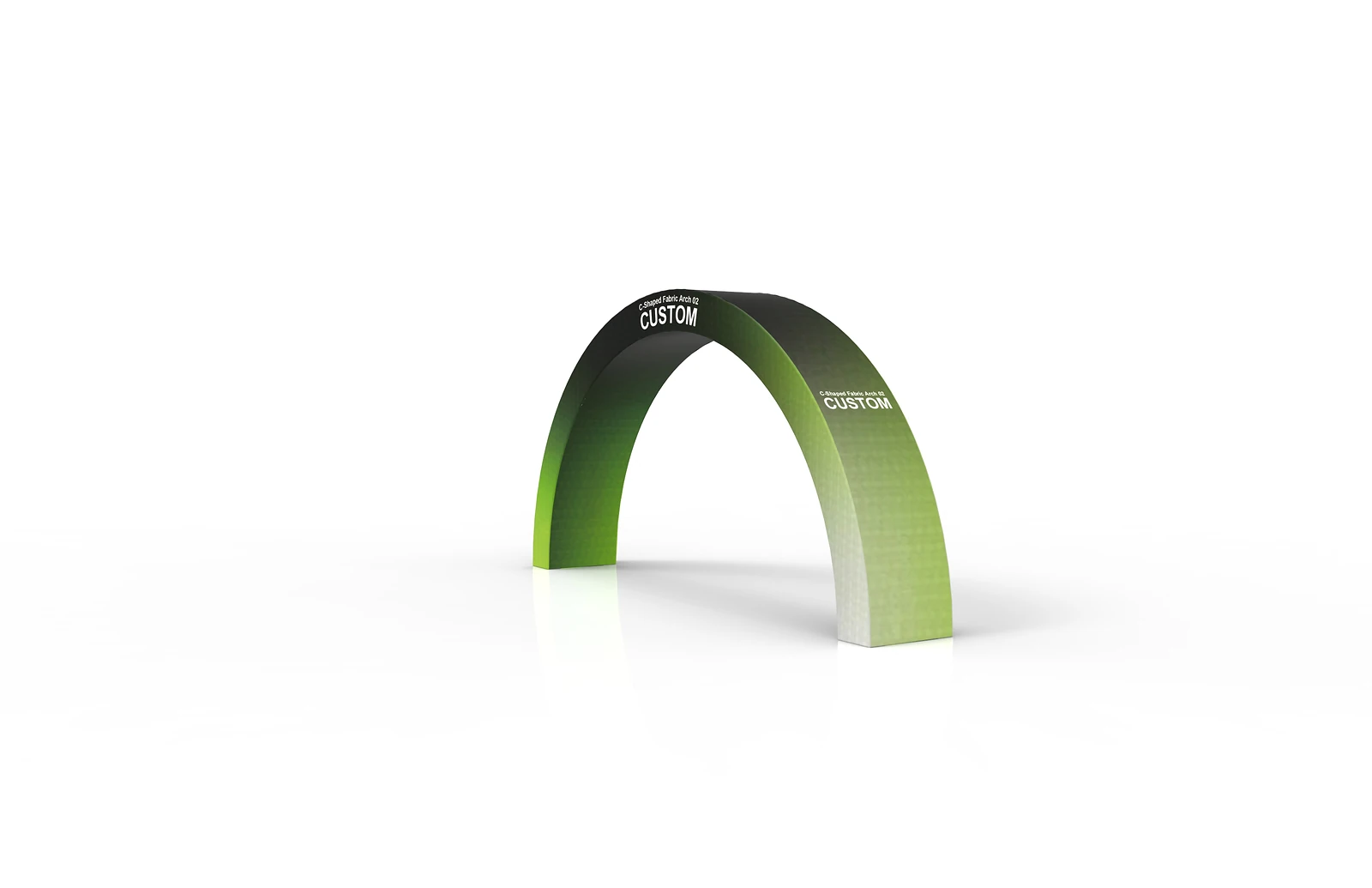 C-Shaped Fabric Arch 02 frame or inspection view