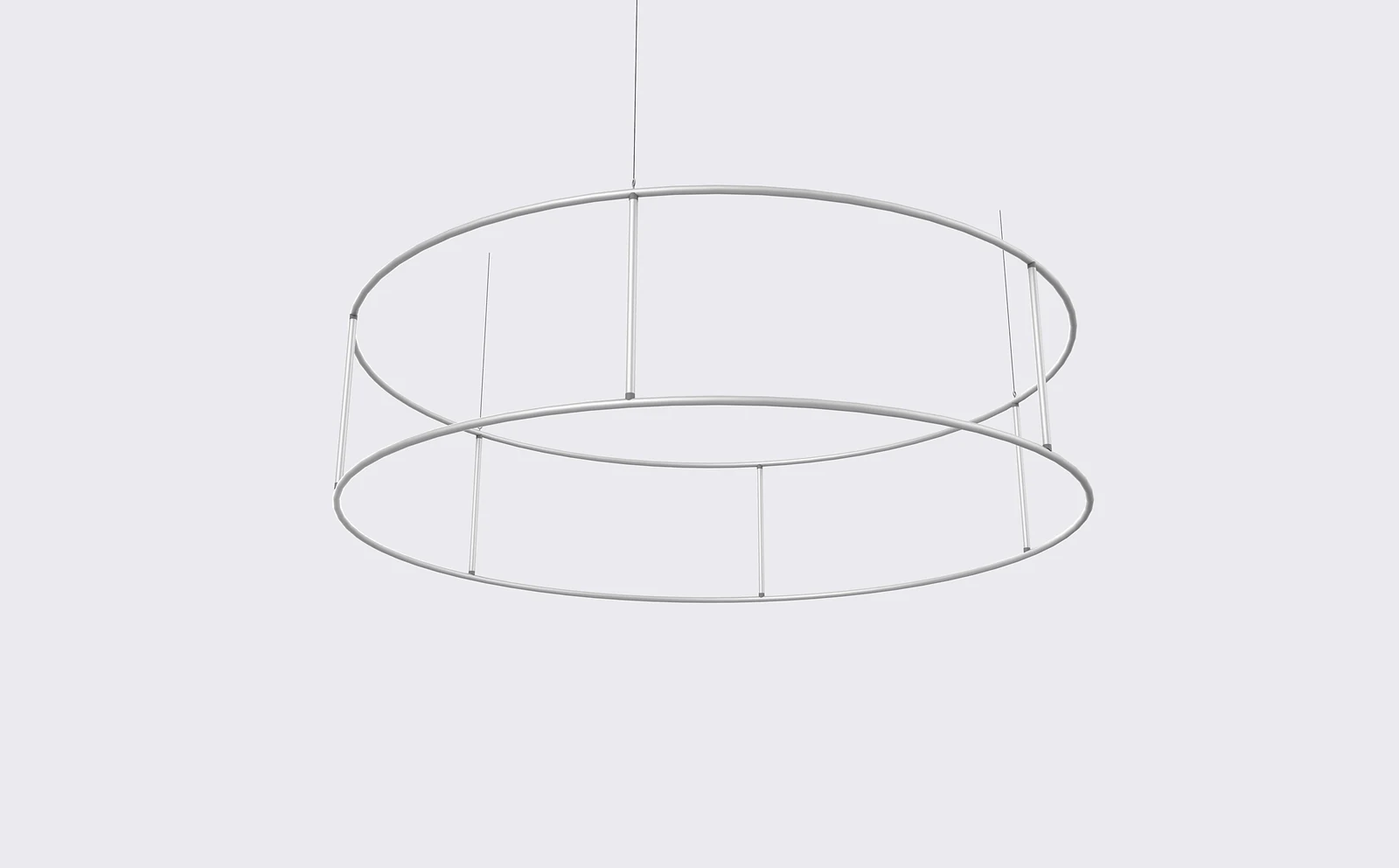Circle hanging sign frame structure with fitted printed graphic, alternate view