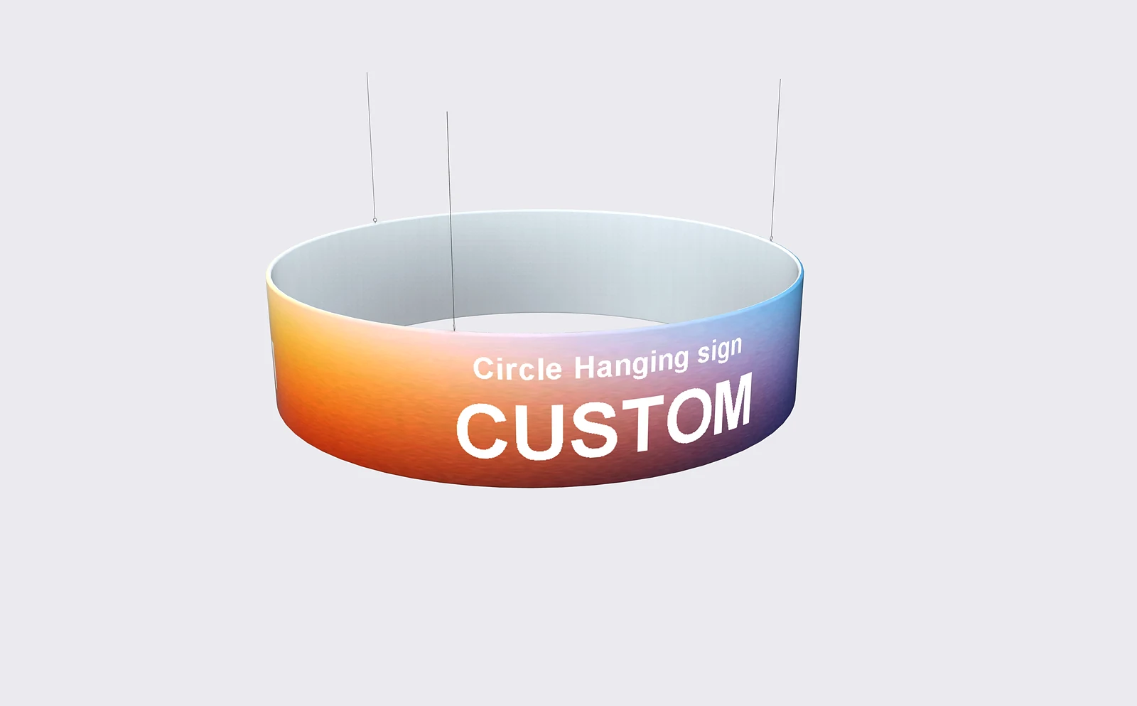 Circle Hanging Sign frame or inspection view