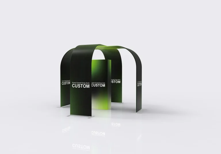 Cross-Curved Fabric Archway