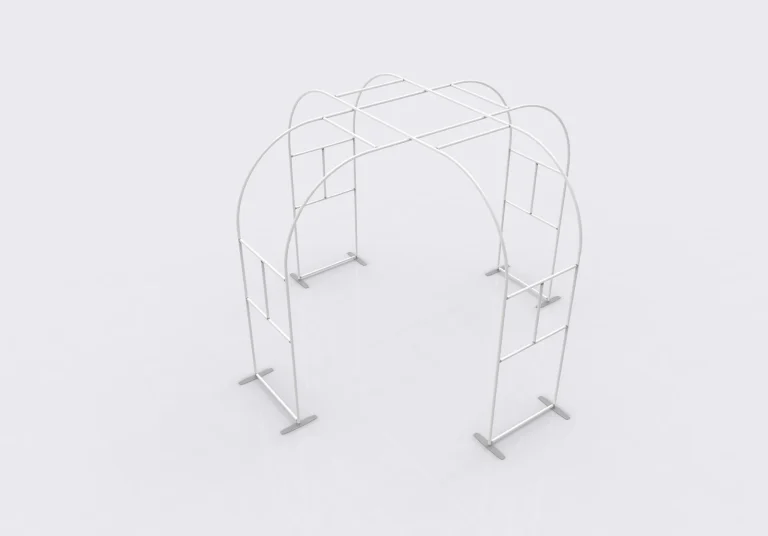 Cross-Curved Fabric Archway