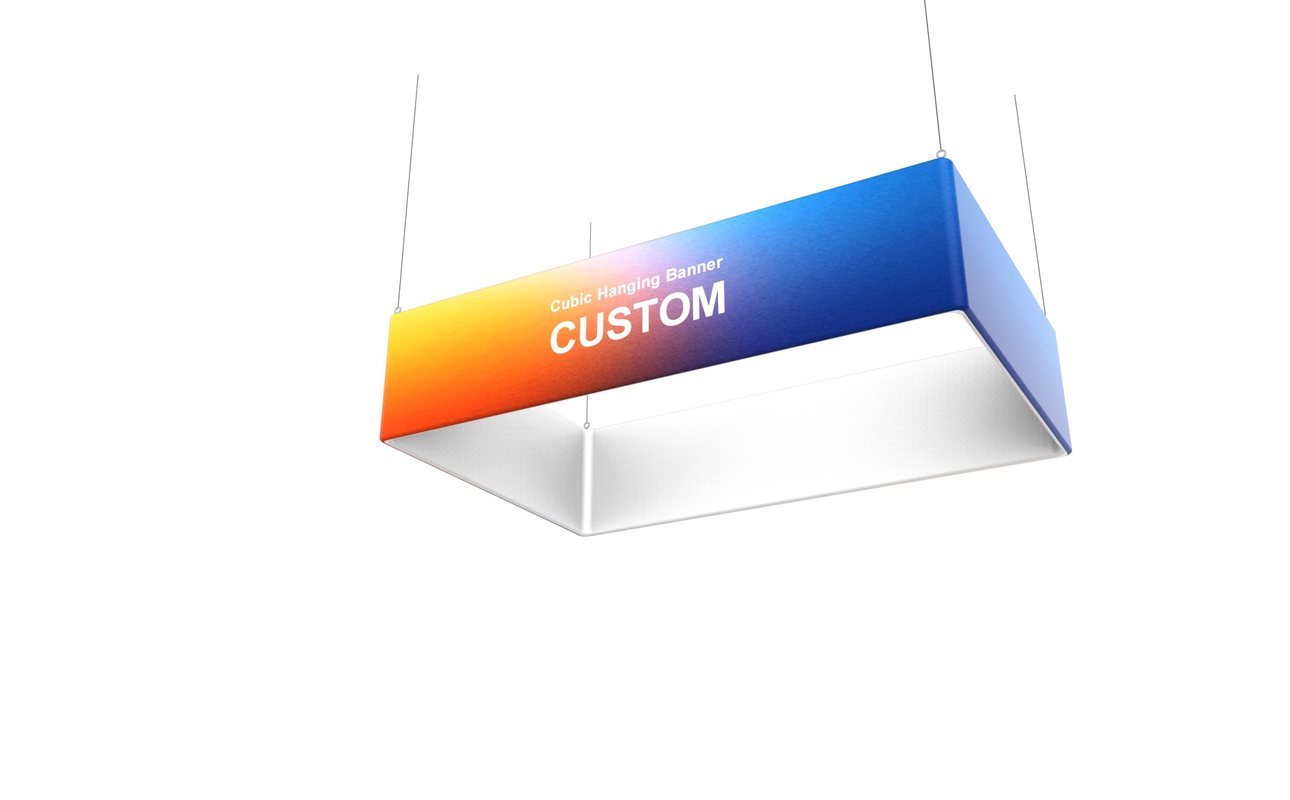 Cubic Hanging Banner frame or inspection view