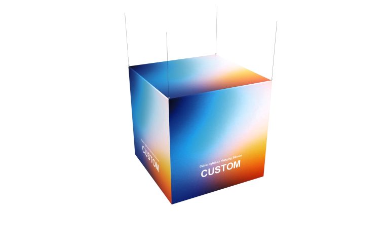 Cubic Lightbox Hanging Banner