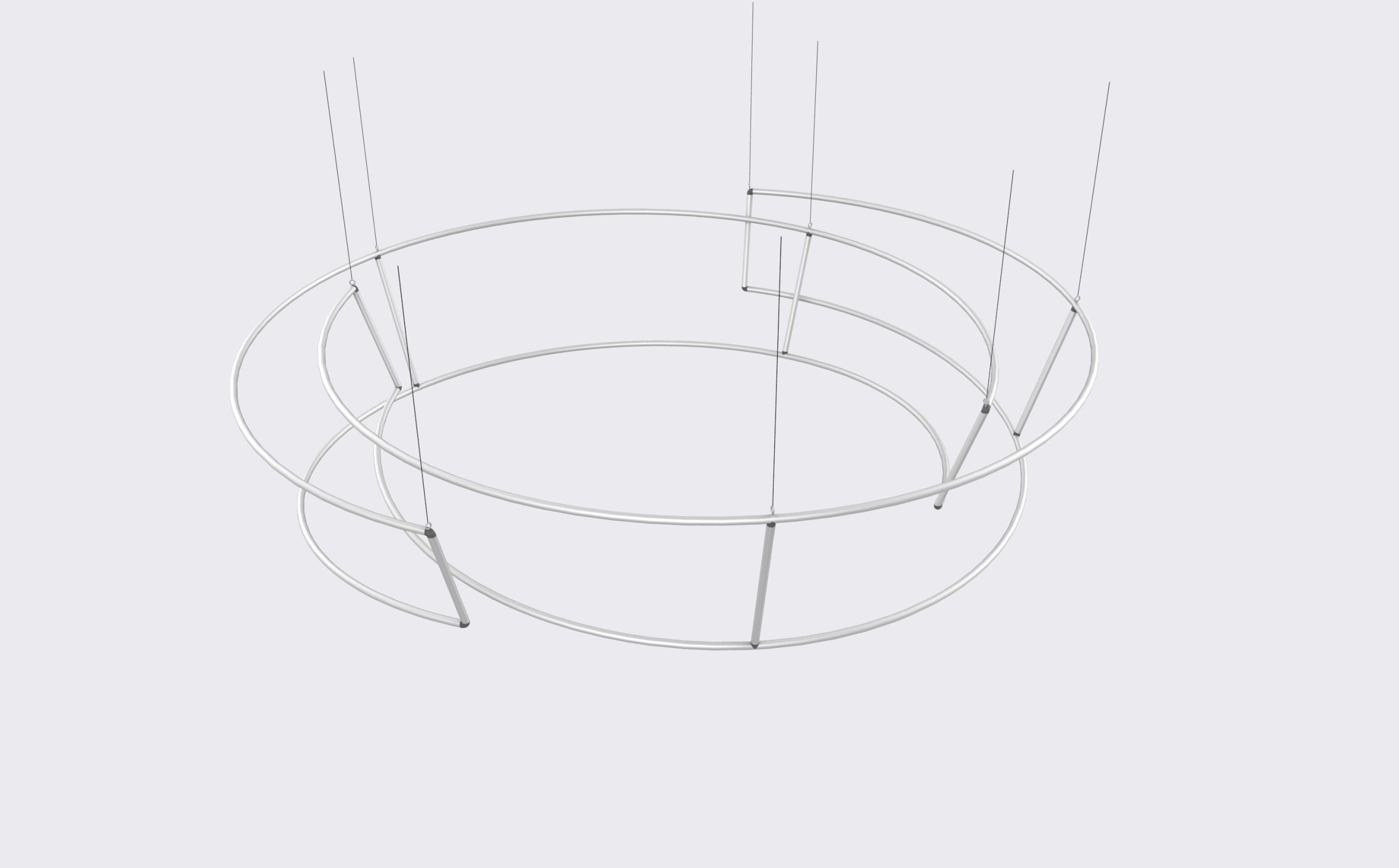 Custom Shaped Hanging Banner product view showing the product-specific form