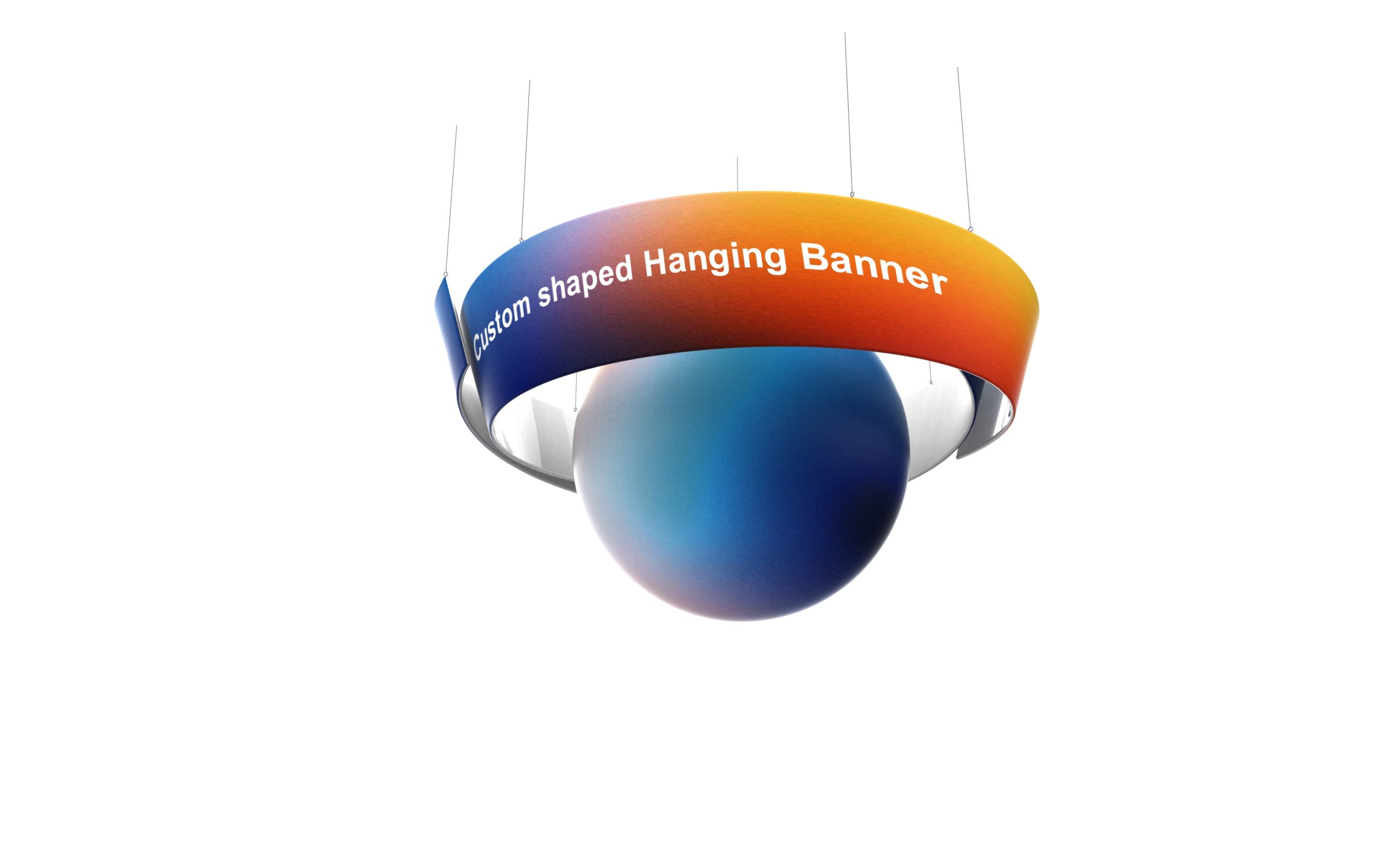 Custom Shaped Hanging Banner alternate view 1 for form and artwork review