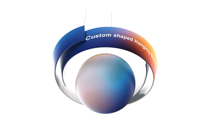Custom Shaped Hanging Banner