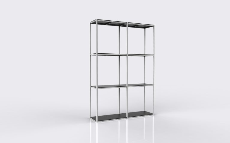 Display Rack with wooden shelves