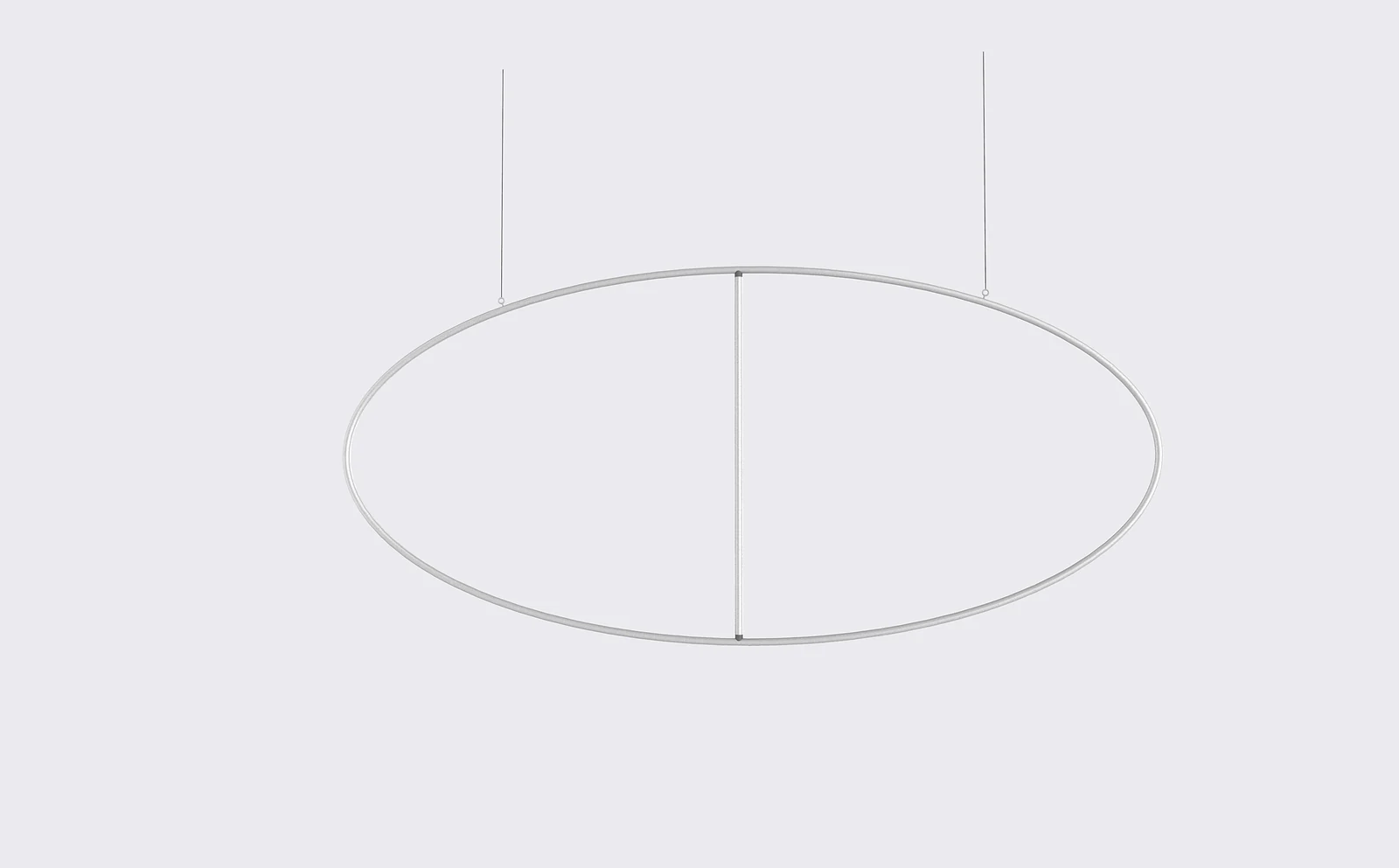 Ellipse Hanging Banner product view showing the oval form