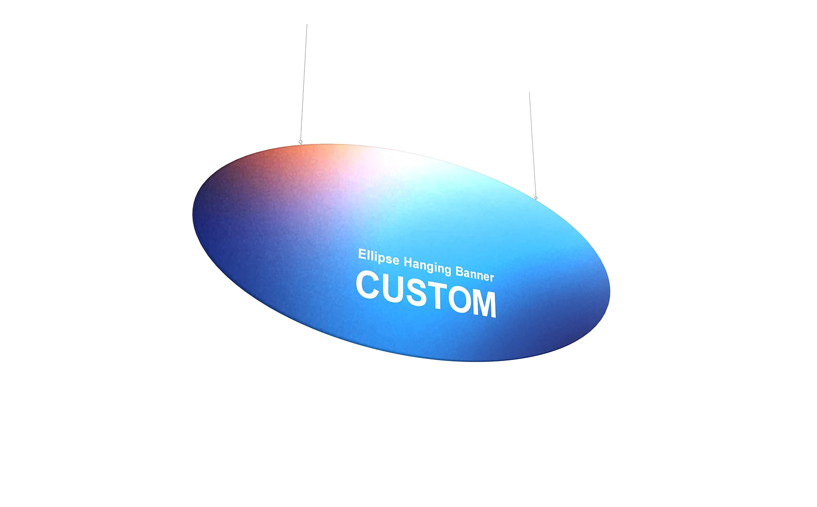 Ellipse Hanging Banner structure view for artwork planning
