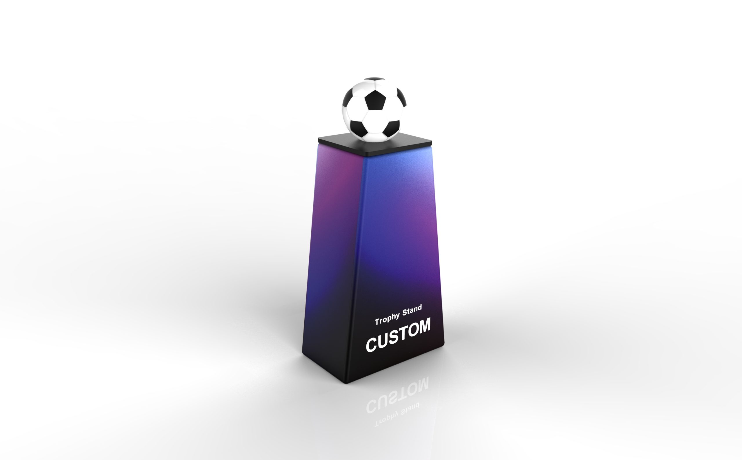 Freestanding Custom Display Stand alternate view 2 for form and artwork review