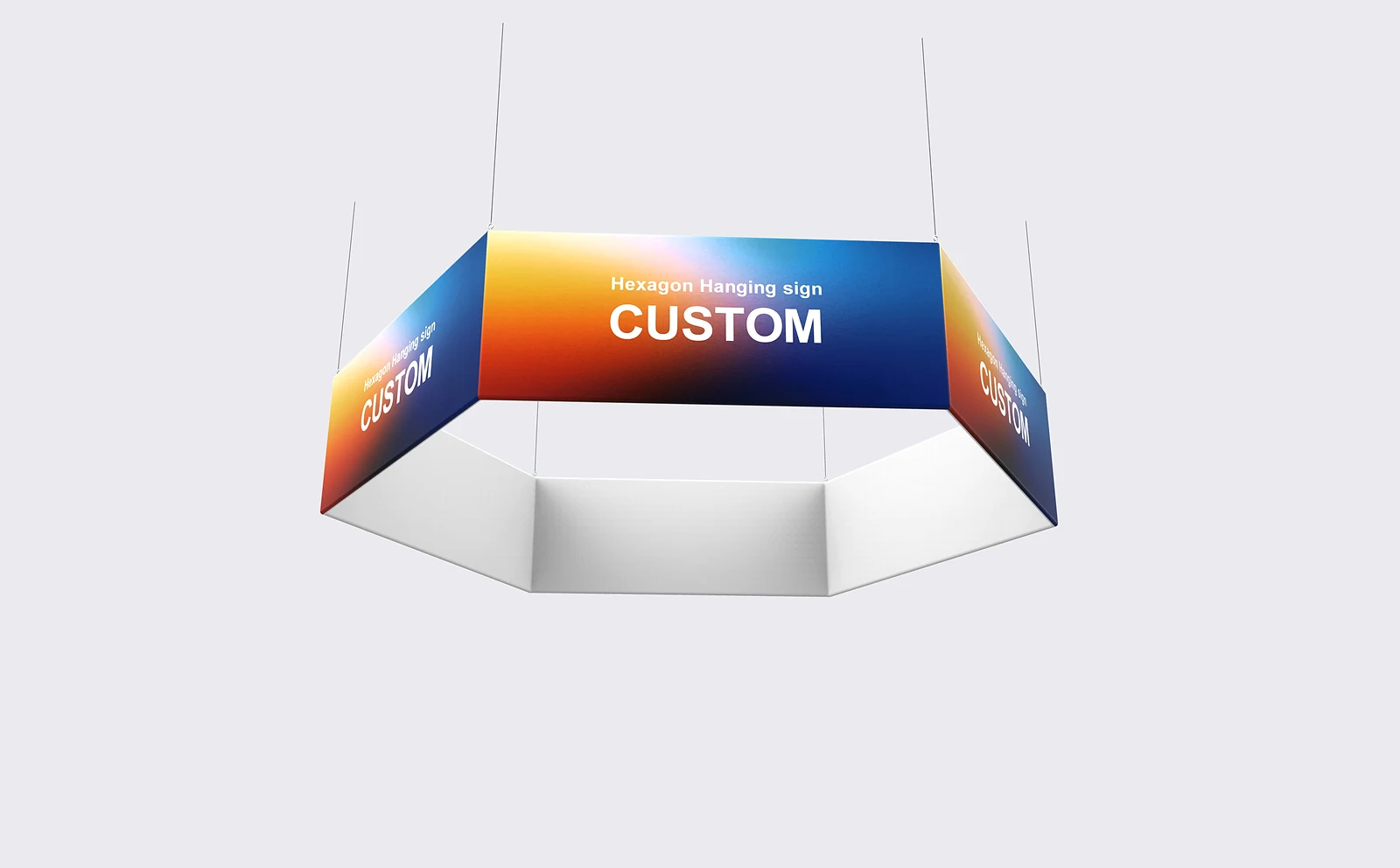 Hexagon Hanging Sign alternate view 1 for form and artwork review