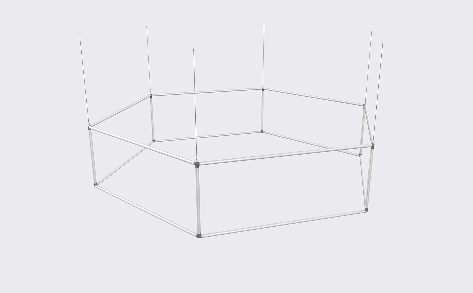 Hexagon Hanging Sign frame or inspection view